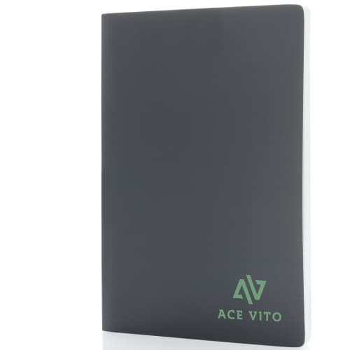 Promotional Impact Soft Cover A5 Stone Paper Notebook with a design from Total Merchandise