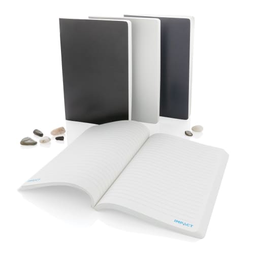 Group image of the Impact Soft Cover A5 Stone Paper Notebook from Total Merchandise