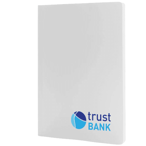 Logo printed Impact Soft Cover A5 Stone Paper Notebook with a design from Total Merchandise
