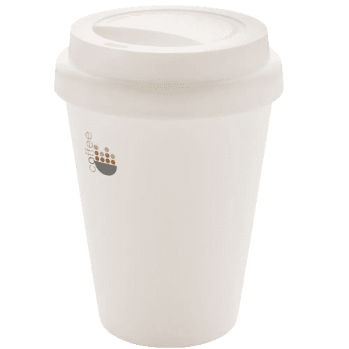 Logo-printed Reusable Double Walled Coffee Cup with a design from Total Merchandise