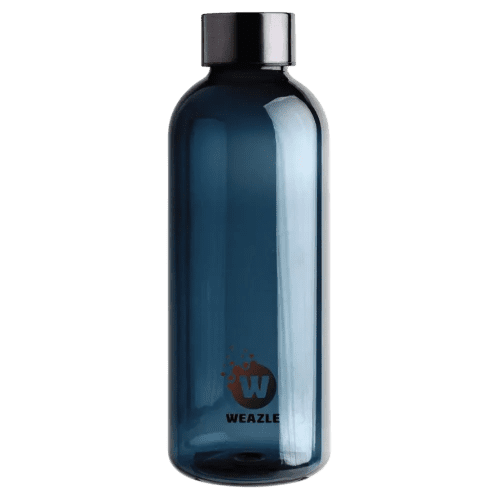 Water Bottle With Metallic Lid in Royal Blue