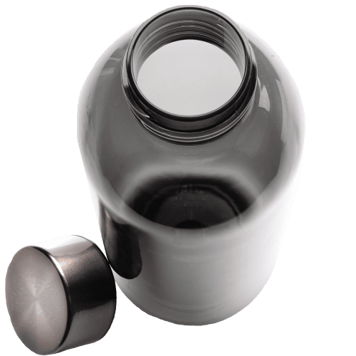 Logo-branded Leakproof Water Bottle with Metallic Lid with a design from Total Merchandise