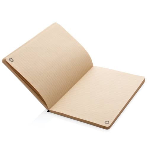 Inside of the A5 Cork & Kraft Paper Notebook from Total Merchandise