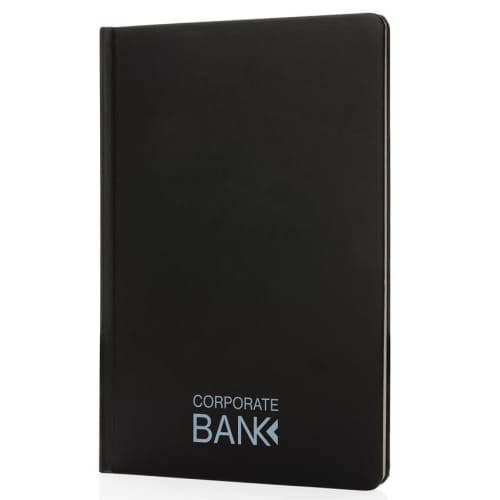 Branded Impact Hard cover A5 Stone Paper Notebook with a design from Total Merchandise