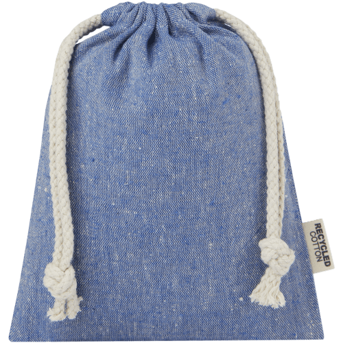Unbranded Small Pheebs GRS recycled cotton gift bag in Heather Blue from Total Merchandise