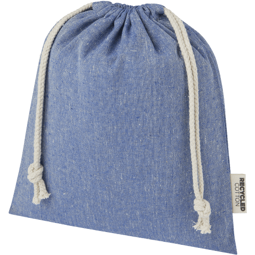 Unbranded Medium Pheebs GRS recycled cotton gift bag in Heather Blue from Total Merchandise
