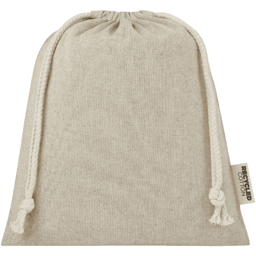 Unbranded Medium Pheebs GRS recycled cotton gift bag in Heather Natural from Total Merchandise