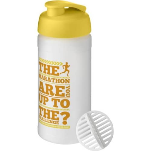 Custom branded Baseline Plus 500ml Shaker Bottle with a printed design from Total Merchandise