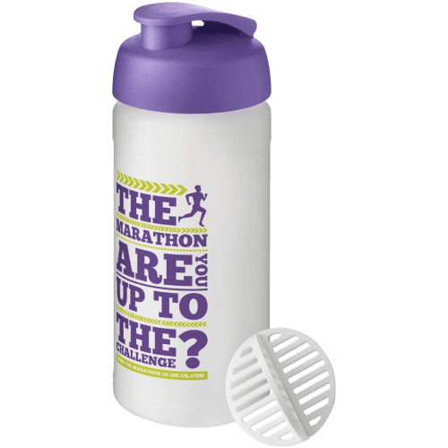 Personalised Baseline Plus 500ml Shaker Bottle with a design from Total Merchandise