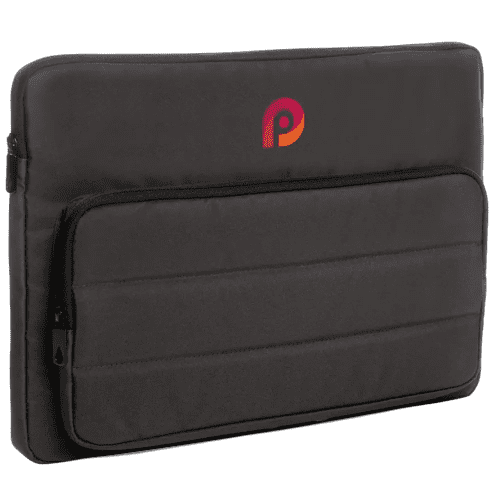 Branded RPET Impact Recycled Laptop Sleeve with a design from Total Merchandise - Black