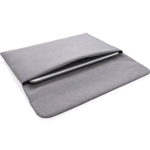 Custom branded Magnetic Closing 15.6" Laptop Sleeve in Grey from Total Merchandise