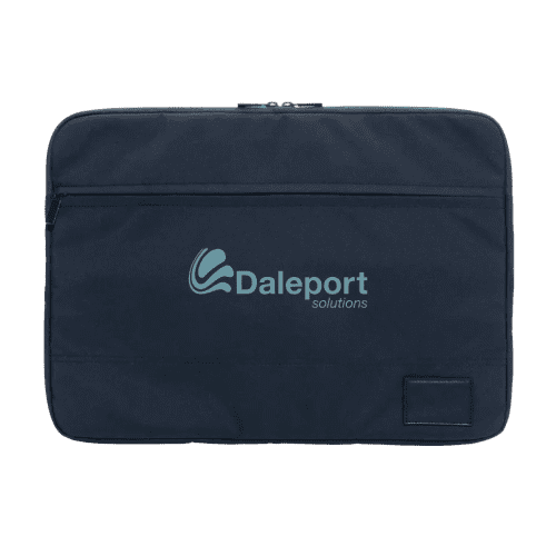 Custom 15.6" Laptop Sleeve with a promotional printed design from Total Merchandise - Blue