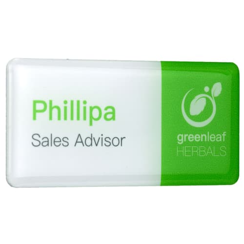 Plastic Staff Name Badges with Magnetic Fitting