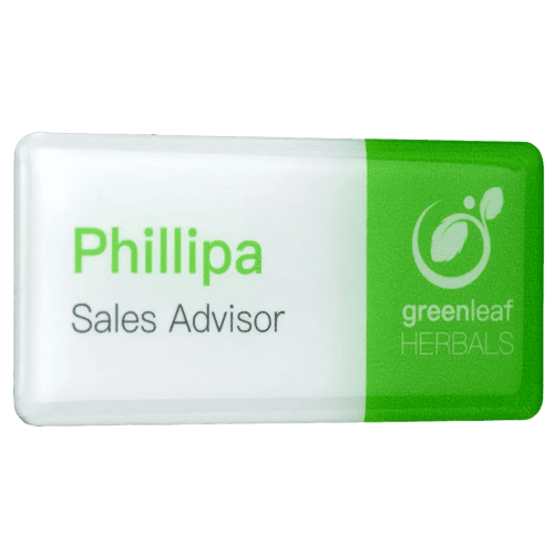 Plastic Staff Name Badges with Magnetic Fitting