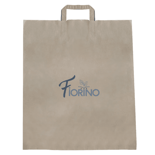 Promotional Large Take Out Bags in Brown Printed with a Logo Total Merchandise