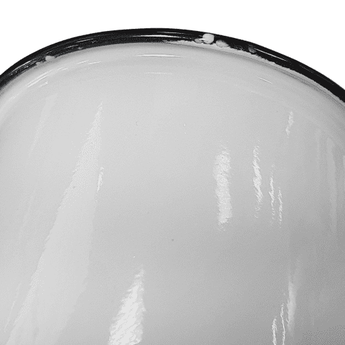 10oz White Enamel Mugs