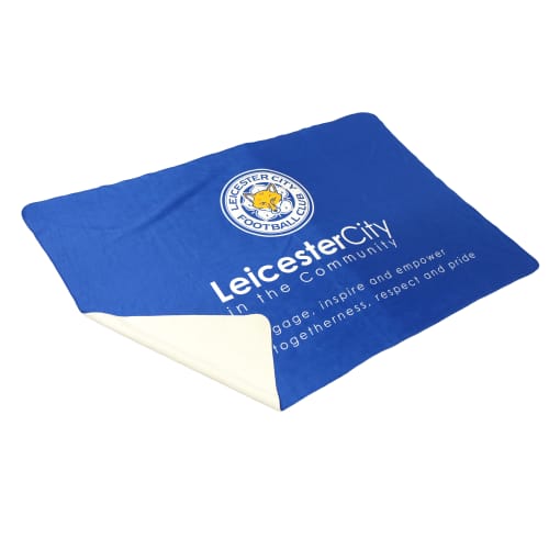 Custom branded Eco Printed Fleece Blanket with a full-colour print from Total Merchandise