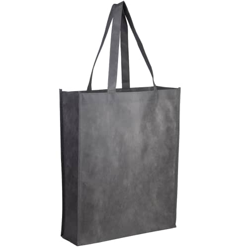 Promotional RPET Non-Woven Shopping Bags with a printed design from Total Merchandise - Light Grey