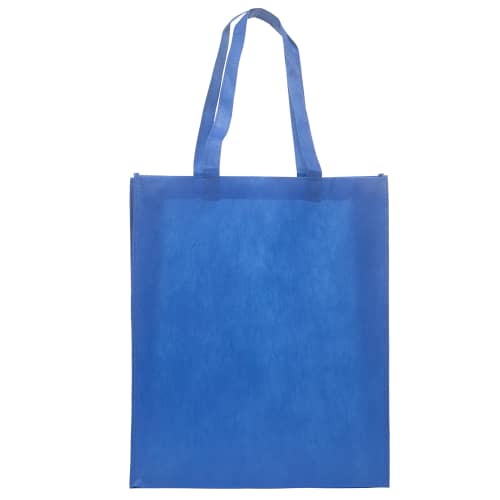 Custom RPET Non-Woven Shopping Bags with a printed design from Total Merchandise