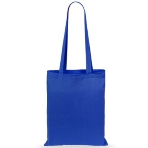 Logo-branded Express Cotton Tote Bag in Blue from Total Merchandise