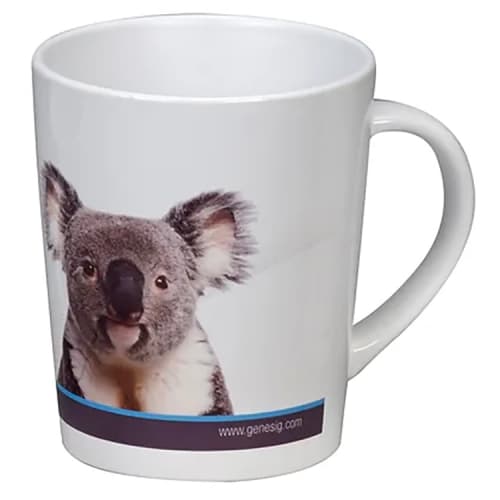 Full Colour Printed Metro Mug in White