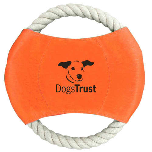 Logo branded Dog Frisbee with a printed design from Total Merchandise - Orange