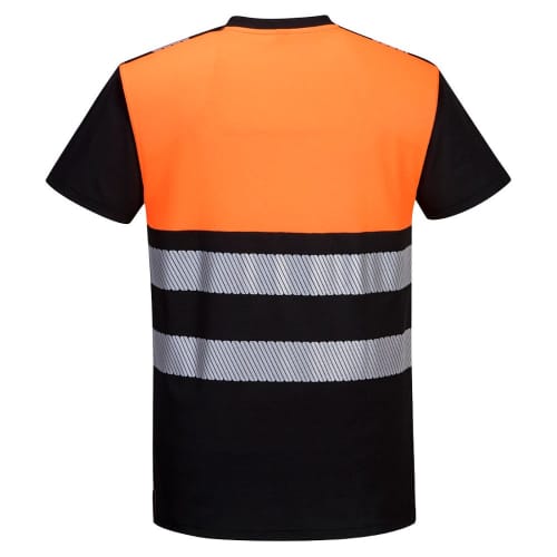 An image of the back of the Hi-Vis Cotton Comfort Class T-Shirt from Total Merchandise