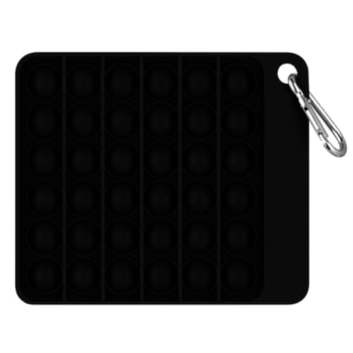 Custom branded Pop-it Fidget in Black from Total Merchandise