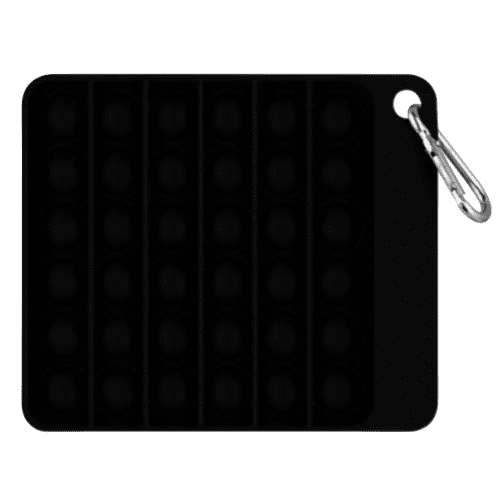 Custom branded Pop-it Fidget in Black from Total Merchandise