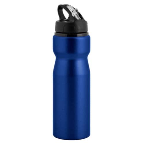 Logo-printed Nova Water Bottle With Flip Straw in Blue from Total Merchandise