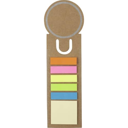 Logo branded Sticky Note Bookmarks from Total Merchandise - Brown