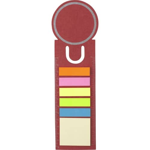 Promotional printed Sticky Note Bookmarks from Total Merchandise - Red