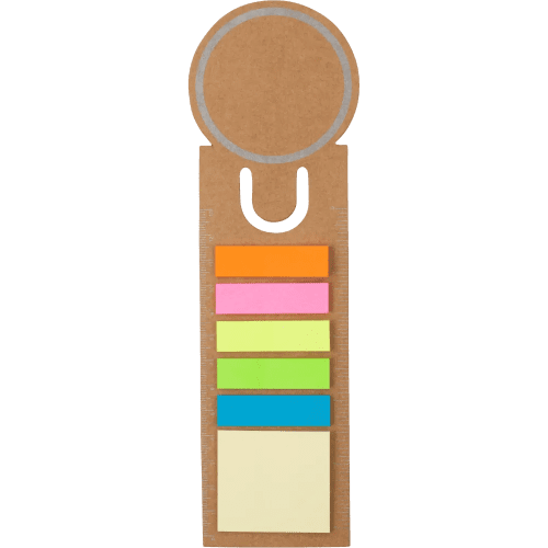 Logo branded Sticky Note Bookmarks from Total Merchandise - Brown