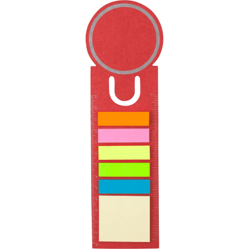 Promotional printed Sticky Note Bookmarks from Total Merchandise - Red