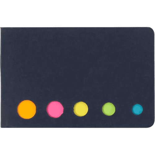 Custom-branded Self Adhesive Memos with a branded design from Total Merchandise - Black