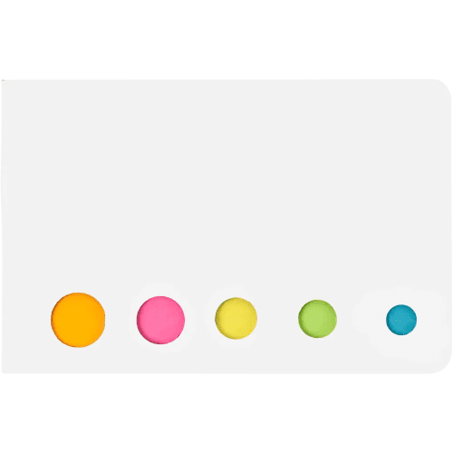 Promotional Self Adhesive Memos with a design from Total Merchandise - White