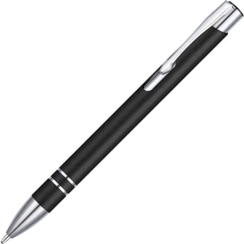 Custom branded Electra® Wheatstraw Ballpens in Black from Total Merchandise