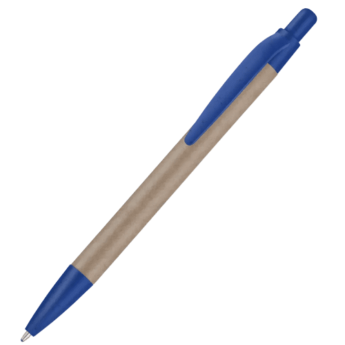 Customisable Strawkraft Ballpen in Blue from Total Merchandise