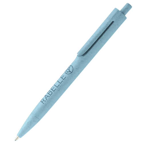 Personalisable Wheatstraw Ballpen in Blue from Total Merchandise