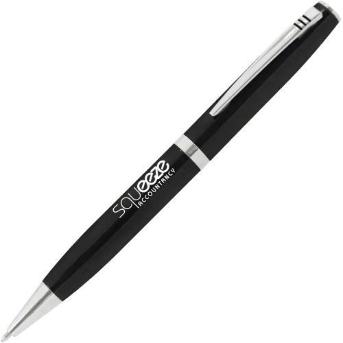 Promotional Pacer Metal Ballpens in Black branded with your logo from Total Merchandise