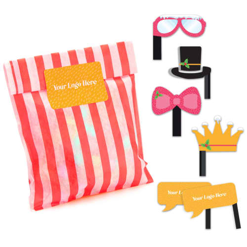 Custom Branded Christmas Party Bag with Selfie Props from Total Merchandise