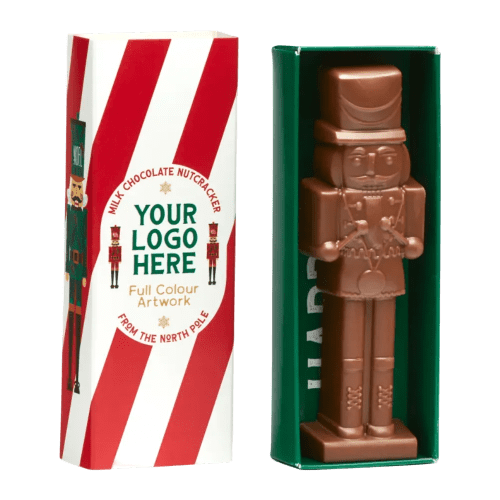 Promotional Eco Milk Chocolate Nutcracker with a design from Total Merchandise