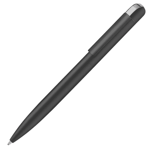 Logo branded Folk Soft Feel Ballpen with a design from Total Merchandise - Black