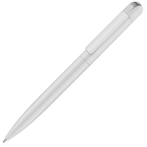 Promotional Folk Soft Feel Ballpen with a design from Total Merchandise - White
