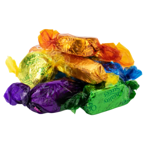 An image to show some of the quality street goodies that are included in your eco cracker
