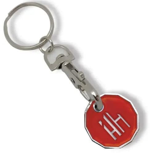 Metal Trolley Coin Keyring