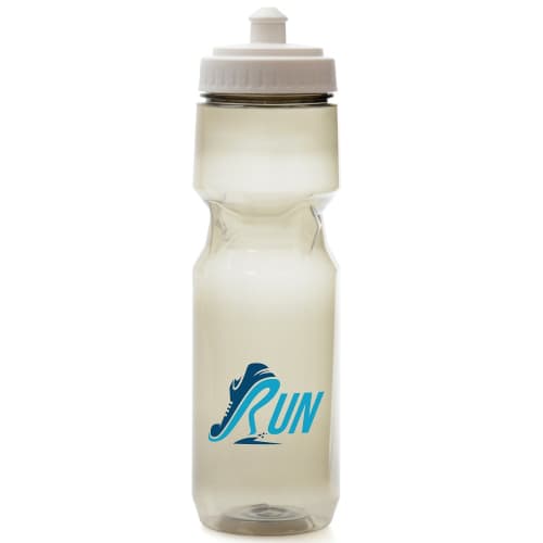 Logo-branded Eco Sports bottle with a design from Total Merchandise - White
