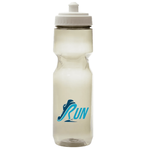 Logo-branded Eco Sports bottle with a design from Total Merchandise - White