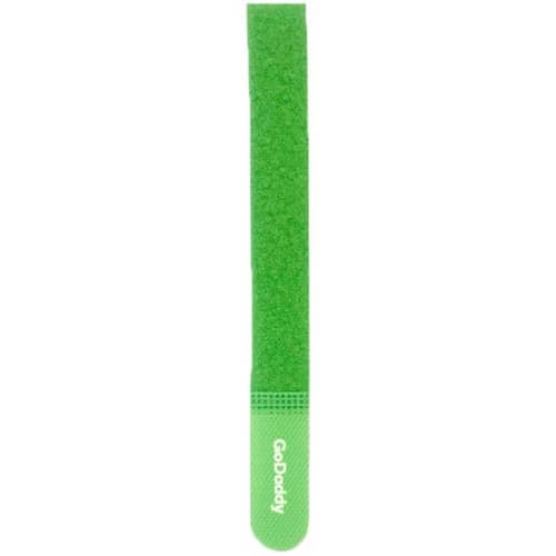 Logo-printed Velcro Cable Ties in Green from Total Merchandise