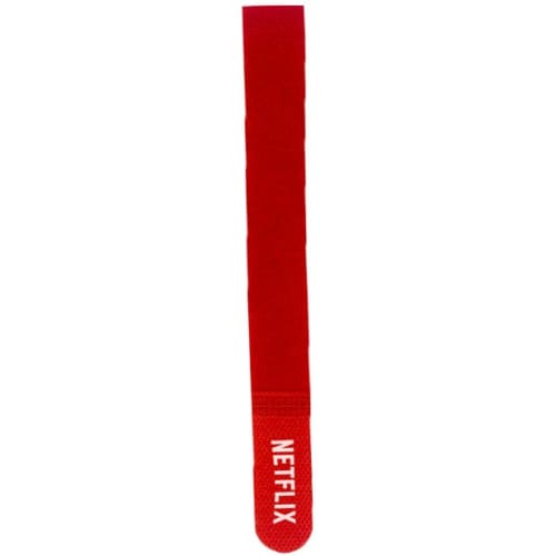 Personalisable Velcro Cable Ties in Red from Total Merchandise